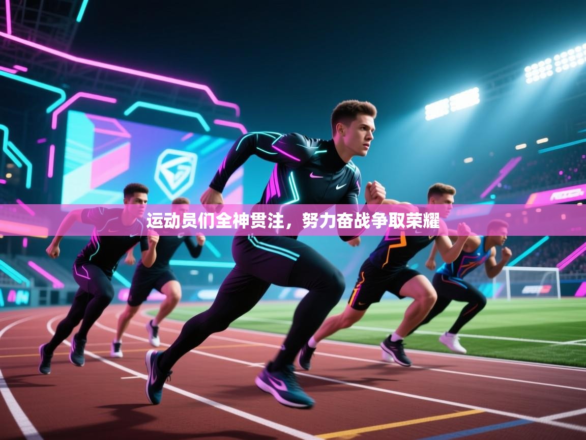 运动员们全神贯注，努力奋战争取荣耀